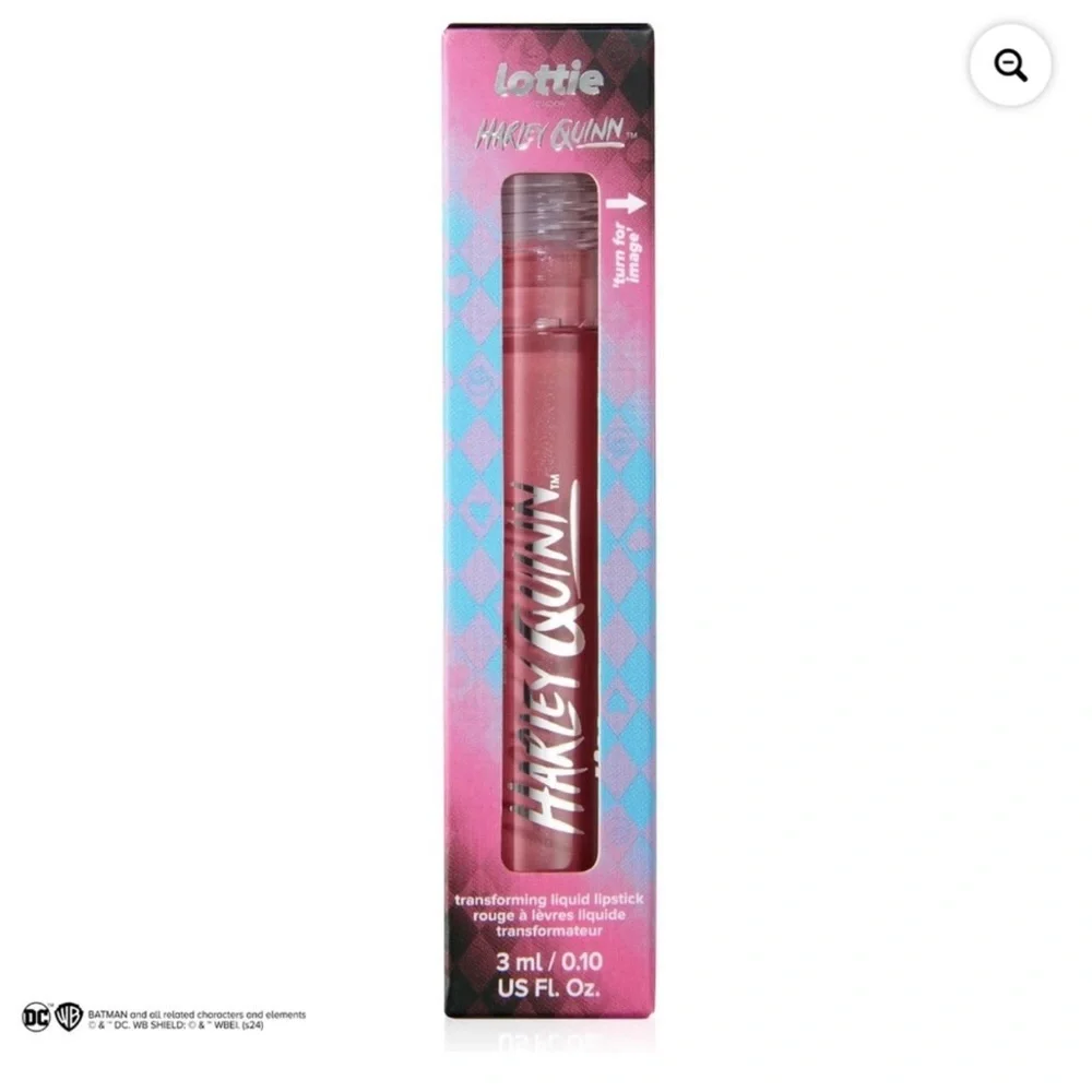 Lottie London Harley Quinn Transforming liquid Lipstick - from matte to glitter